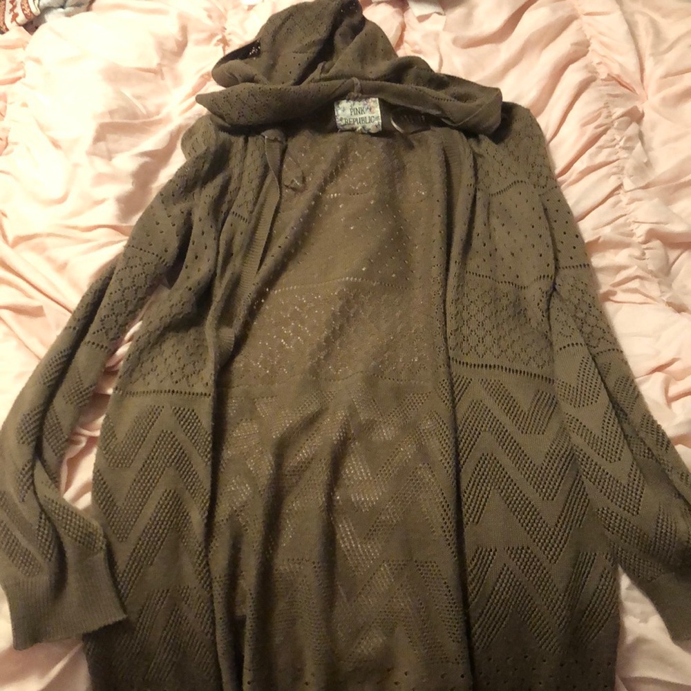 Brown cardigan